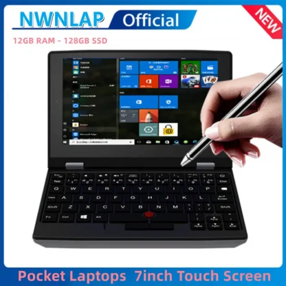 7" Touchscreen Mini Laptop: Intel J4105, 12GB RAM, 128GB SSD, Win 10 Pro, 2.0MP CAM Product Image #13123 With The Dimensions of 800 Width x 800 Height Pixels. The Product Is Located In The Category Names Computer & Office → Laptops