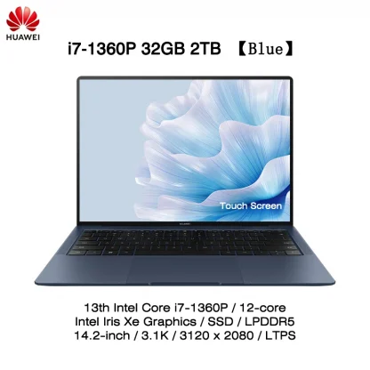 HUAWEI MateBook X Pro 2023: Intel Core i7-1360P, 16/32GB RAM, 1/2TB Storage, 14.2-inch 3.1K Touch-Screen Notebook, HDR Vivid LTPS Display Product Image #27760 With The Dimensions of 800 Width x 800 Height Pixels. The Product Is Located In The Category Names Computer & Office → Laptops