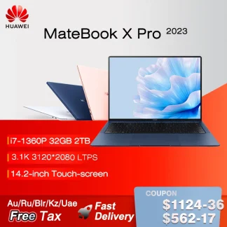 HUAWEI MateBook X Pro 2023: Intel Core i7-1360P, 16/32GB RAM, 1/2TB Storage, 14.2-inch 3.1K Touch-Screen Notebook, HDR Vivid LTPS Display Product Image #27757 With The Dimensions of  Width x  Height Pixels. The Product Is Located In The Category Names Computer & Office → Laptops