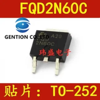 20PCS FQD2N60C TO-252 Field Effect Transistors: 600V, 1.9A, New and Original Product Image #35174 With The Dimensions of  Width x  Height Pixels. The Product Is Located In The Category Names Computer & Office → Device Cleaners