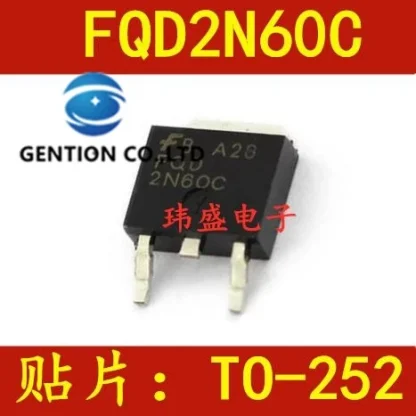 20PCS FQD2N60C TO-252 Field Effect Transistors: 600V, 1.9A, New and Original Product Image #35174 With The Dimensions of 467 Width x 467 Height Pixels. The Product Is Located In The Category Names Computer & Office → Device Cleaners