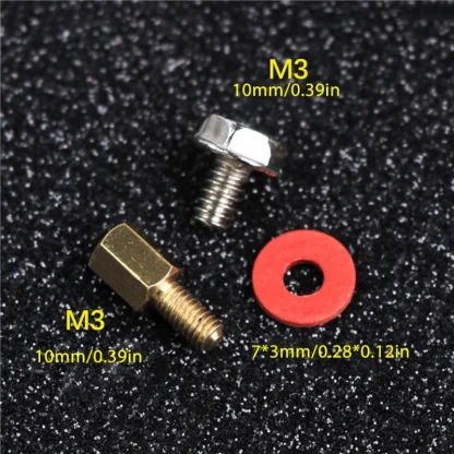 Set of 20 Golden Motherboard Risers with Screws, Red Washers, and Gaskets (6.5mm, 6-32-M3) Product Image #5214 With The Dimensions of 800 Width x 800 Height Pixels. The Product Is Located In The Category Names Computer & Office → Computer Cables & Connectors