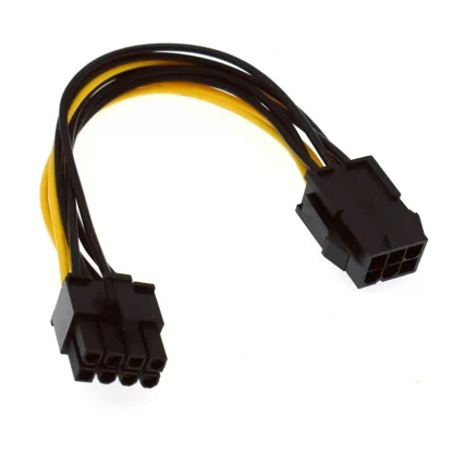 PCIe 6pin to 8pin Adapter for PCI Express 8pin Powered GPU Video Card - 20cm Male to Female Converter Product Image #19434 With The Dimensions of 800 Width x 800 Height Pixels. The Product Is Located In The Category Names Computer & Office → Computer Cables & Connectors