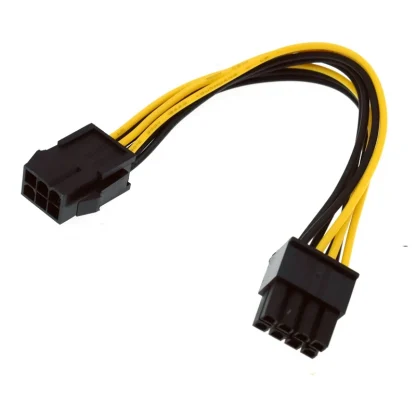 PCIe 6pin to 8pin Adapter for PCI Express 8pin Powered GPU Video Card - 20cm Male to Female Converter Product Image #19435 With The Dimensions of 800 Width x 800 Height Pixels. The Product Is Located In The Category Names Computer & Office → Computer Cables & Connectors