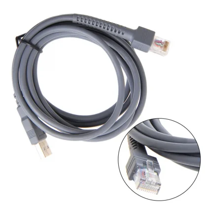 2M USB Cable for Symbol Barcode Scanners - LS1203 LS2208 LS4208 LS3008 CBA-U01-S07ZAR Product Image #21038 With The Dimensions of 800 Width x 800 Height Pixels. The Product Is Located In The Category Names Computer & Office → Computer Cables & Connectors