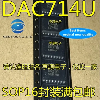 2PCS DAC714U SOP-16 Digital-to-Analog Converter ICs Product Image #35031 With The Dimensions of 685 Width x 680 Height Pixels. The Product Is Located In The Category Names Computer & Office → Device Cleaners