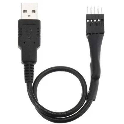 2Pcs 20cm 9 Pin Male to USB A Male PC Mainboard Internal Data Extension Cable Product Image #13353 With The Dimensions of 800 Width x 800 Height Pixels. The Product Is Located In The Category Names Computer & Office → Computer Cables & Connectors