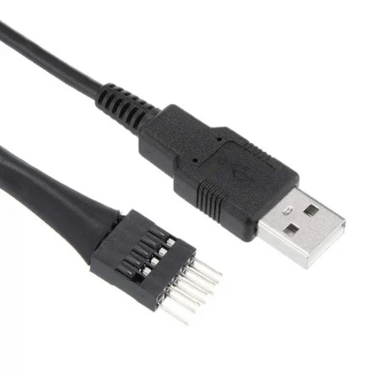 2Pcs 20cm 9 Pin Male to USB A Male PC Mainboard Internal Data Extension Cable Product Image #13355 With The Dimensions of 800 Width x 800 Height Pixels. The Product Is Located In The Category Names Computer & Office → Computer Cables & Connectors