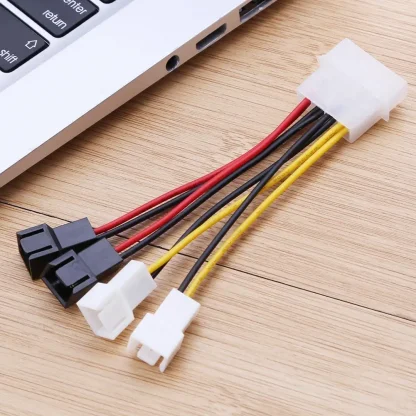 2pcs 4-Pin Molex to 3-Pin Fan Power Adapter Cables for CPU and PC Case Fans Product Image #9918 With The Dimensions of 1001 Width x 1001 Height Pixels. The Product Is Located In The Category Names Computer & Office → Computer Cables & Connectors