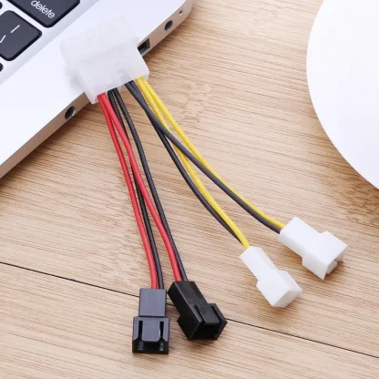 2pcs 4-Pin Molex to 3-Pin Fan Power Adapter Cables for CPU and PC Case Fans Product Image #9919 With The Dimensions of 1001 Width x 1001 Height Pixels. The Product Is Located In The Category Names Computer & Office → Computer Cables & Connectors