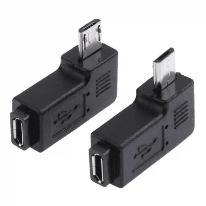 2pcs Micro USB 90 Degree Adapter - Female to Male Connector with Left + Right Angle Product Image #2420 With The Dimensions of 1001 Width x 1001 Height Pixels. The Product Is Located In The Category Names Computer & Office → Computer Cables & Connectors