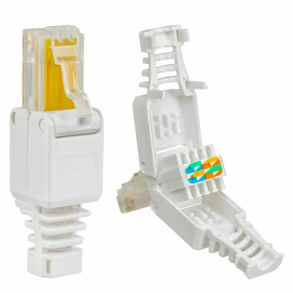 Tool-less Ethernet Cable Connectors - 2pcs/Pack, Crystal Head Plugs for Cat5e CAT6 RJ45, No Crimping Required Product Image #12574 With The Dimensions of 1000 Width x 1000 Height Pixels. The Product Is Located In The Category Names Computer & Office → Computer Cables & Connectors