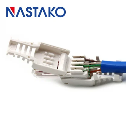 Tool-less Ethernet Cable Connectors - 2pcs/Pack, Crystal Head Plugs for Cat5e CAT6 RJ45, No Crimping Required Product Image #12576 With The Dimensions of 1000 Width x 1000 Height Pixels. The Product Is Located In The Category Names Computer & Office → Computer Cables & Connectors