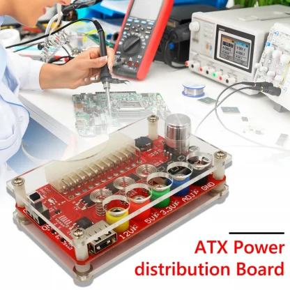 ATX Power Supply Breakout Board with ADJ Touch Sensor Switch, Acrylic Case Kit, Output Voltage Module (3.3V/5V/12V) Product Image #17636 With The Dimensions of 1001 Width x 1001 Height Pixels. The Product Is Located In The Category Names Computer & Office → Computer Cables & Connectors