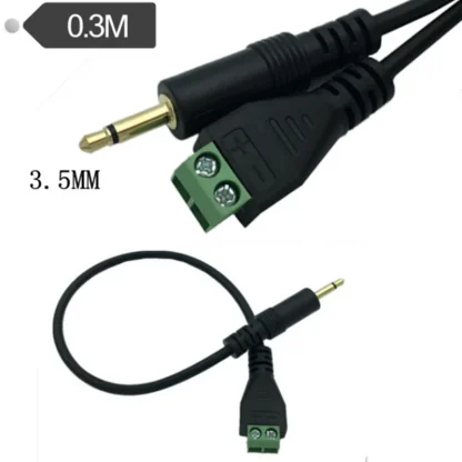 3.5mm Stereo Male to AV Screw Video Balun Terminal - 2/3/4-pole Options, 3.5 Audio Jack with 3-pin Male Terminal Block Plug Connector Product Image #2405 With The Dimensions of 800 Width x 800 Height Pixels. The Product Is Located In The Category Names Computer & Office → Computer Cables & Connectors