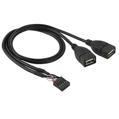 Motherboard 9Pin to Dual USB 2.0 Female Adapter Cable - 30cm/50cm Extension for Efficient Connectivity Product Image #506 With The Dimensions of 800 Width x 800 Height Pixels. The Product Is Located In The Category Names Computer & Office → Computer Cables & Connectors