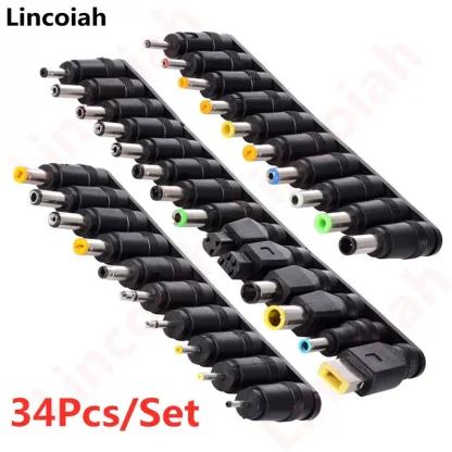 34PCS/8PCS Universal DC AC Power Adapter Tips Connector Kits - 5.5mmx2.1mm for Lenovo Thinkpad Laptop Power Supply Product Image #11141 With The Dimensions of 800 Width x 800 Height Pixels. The Product Is Located In The Category Names Computer & Office → Computer Cables & Connectors
