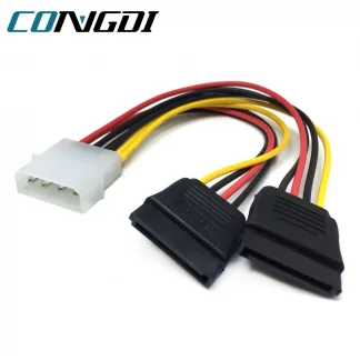 Dual SATA Power Supply Extension Cable - IDE Molex to 2 Serial Hard Drive Y Splitter Adapter Product Image #18200 With The Dimensions of  Width x  Height Pixels. The Product Is Located In The Category Names Computer & Office → Computer Cables & Connectors