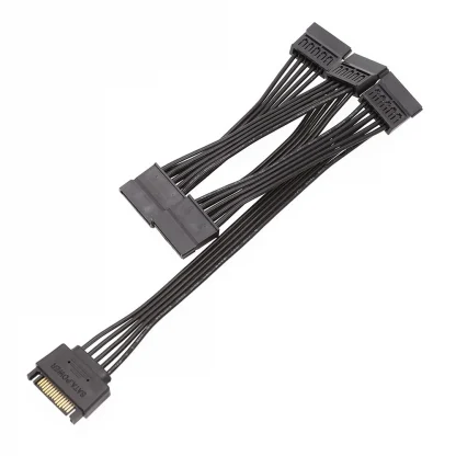 4 Pin Male to SATA 15 Pin Female Power Supply Cable with 1 to 5 Cord for Hard Drive IDE Molex to 5-Port 15Pin SATA Power, 30 Inch Product Image #19363 With The Dimensions of 1000 Width x 1000 Height Pixels. The Product Is Located In The Category Names Computer & Office → Computer Cables & Connectors