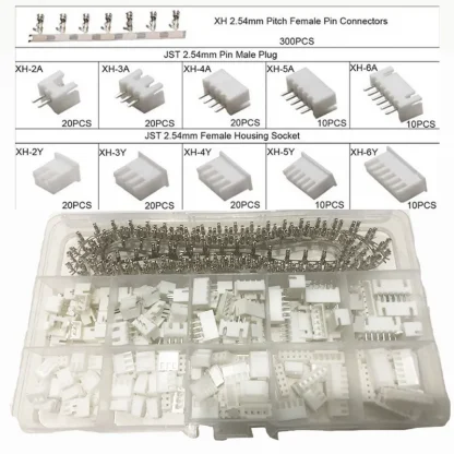 460PCS JST XH2.54 Connector Set - PH2.0 Wire Cable, Male Female Plug Socket, 2/3/4/5/6 Pin Pitch with Terminal Plier Product Image #25286 With The Dimensions of 800 Width x 800 Height Pixels. The Product Is Located In The Category Names Computer & Office → Computer Cables & Connectors