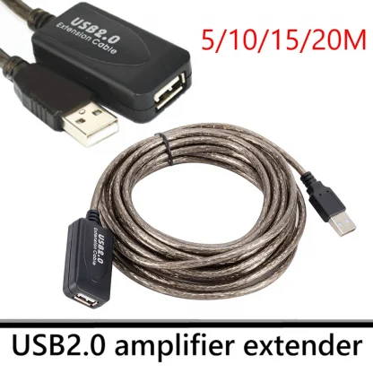 USB 2.0 Extension Cable - Male to Female Active Repeater for Wireless Network Card, 5/10/15/20m Product Image #14636 With The Dimensions of 1001 Width x 1001 Height Pixels. The Product Is Located In The Category Names Computer & Office → Computer Cables & Connectors