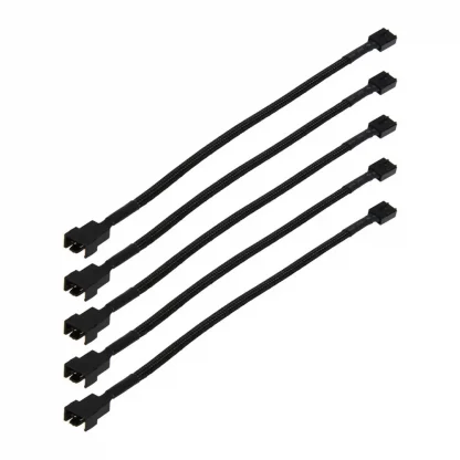 5-Pack Braided Sleeving 25CM CPU PWM Fan Power Extension Cable with TX4 4pin Connectors and 4 Pin Molex Plug Product Image #5566 With The Dimensions of 1001 Width x 1001 Height Pixels. The Product Is Located In The Category Names Computer & Office → Computer Cables & Connectors