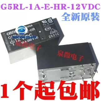 G5RL-A-E-1 HR-12VDC Power Relays (5PCS) - 16A, 100% New and Original Product Image #11807 With The Dimensions of  Width x  Height Pixels. The Product Is Located In The Category Names Computer & Office → Device Cleaners