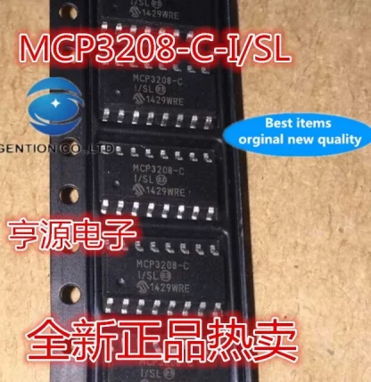 5PCS MCP3208-C-I/SL 12-Bit ADC IC: Genuine New Original Stock Product Image #35803 With The Dimensions of 624 Width x 643 Height Pixels. The Product Is Located In The Category Names Computer & Office → Device Cleaners