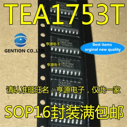 TEA1753T/N1 SOP-16 Power Management IC: 5Pcs 100% New And Original Stock Product Image #30940 With The Dimensions of 800 Width x 800 Height Pixels. The Product Is Located In The Category Names Computer & Office → Device Cleaners