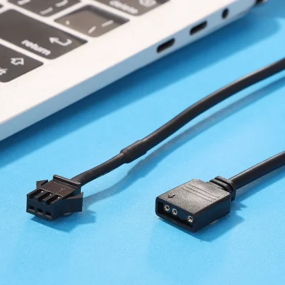 RGB Adapter Conversion Cable for PC LED Light Strip - 5V 3 Pin / 12V 4 Pin, 30cm Length Product Image #20923 With The Dimensions of 1001 Width x 1001 Height Pixels. The Product Is Located In The Category Names Computer & Office → Computer Cables & Connectors