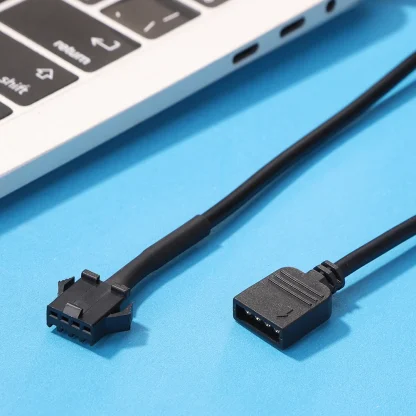 RGB Adapter Conversion Cable for PC LED Light Strip - 5V 3 Pin / 12V 4 Pin, 30cm Length Product Image #20925 With The Dimensions of 1001 Width x 1001 Height Pixels. The Product Is Located In The Category Names Computer & Office → Computer Cables & Connectors