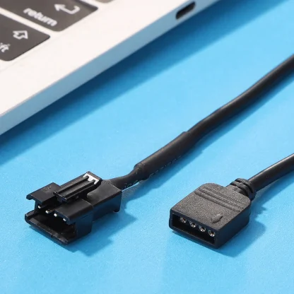 RGB Adapter Conversion Cable for PC LED Light Strip - 5V 3 Pin / 12V 4 Pin, 30cm Length Product Image #20926 With The Dimensions of 1001 Width x 1001 Height Pixels. The Product Is Located In The Category Names Computer & Office → Computer Cables & Connectors