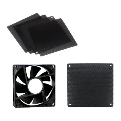5pcs Black Computer Dust Covers - Mesh Heat Dissipation for 9cm, 12cm, and 14cm Ultra-fine Dust Protection. Product Image #17936 With The Dimensions of 800 Width x 800 Height Pixels. The Product Is Located In The Category Names Computer & Office → Device Cleaners
