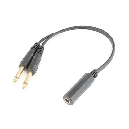 6.35mm Female to Dual 6.35mm Male Y Splitter Stereo Audio Adapter Cable Product Image #17885 With The Dimensions of 800 Width x 800 Height Pixels. The Product Is Located In The Category Names Computer & Office → Computer Cables & Connectors