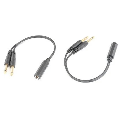 6.35mm Female to Dual 6.35mm Male Y Splitter Stereo Audio Adapter Cable Product Image #17886 With The Dimensions of 800 Width x 800 Height Pixels. The Product Is Located In The Category Names Computer & Office → Computer Cables & Connectors