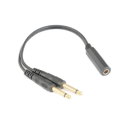 6.35mm Female to Dual 6.35mm Male Y Splitter Stereo Audio Adapter Cable Product Image #17883 With The Dimensions of 800 Width x 800 Height Pixels. The Product Is Located In The Category Names Computer & Office → Computer Cables & Connectors