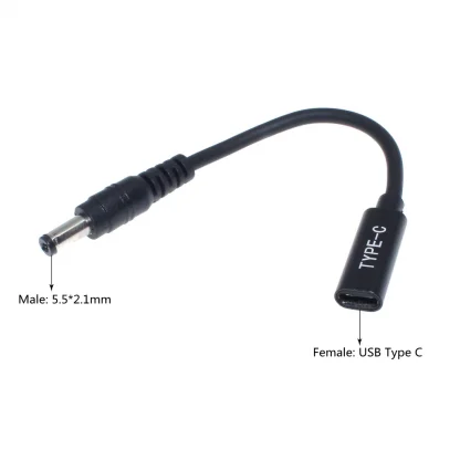 65W Type C Laptop Power Adapter with USB Type C Connector to Universal Charger Jack Cable for Notebooks Product Image #19654 With The Dimensions of 1024 Width x 1024 Height Pixels. The Product Is Located In The Category Names Computer & Office → Computer Cables & Connectors