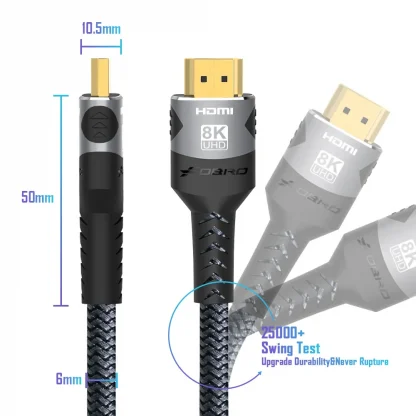 High-Performance 8K HDMI 2.1 Cable - 4K@120Hz, 8K@60Hz, 48Gbps - Ideal for RTX 3080, EARC, HDR - Compatible with PC, Laptop, TV Box, PS5 Product Image #26446 With The Dimensions of 1000 Width x 1000 Height Pixels. The Product Is Located In The Category Names Computer & Office → Laptops