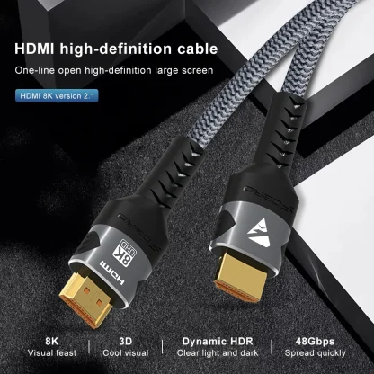 High-Performance 8K HDMI 2.1 Cable - 4K@120Hz, 8K@60Hz, 48Gbps - Ideal for RTX 3080, EARC, HDR - Compatible with PC, Laptop, TV Box, PS5 Product Image #26447 With The Dimensions of 1000 Width x 1000 Height Pixels. The Product Is Located In The Category Names Computer & Office → Laptops