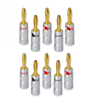 Nakamichi 24K Gold-plated Banana Plugs - 8pcs, 4MM Connector with Screw Lock for HiFi Audio Speaker Jacks Product Image #12714 With The Dimensions of 1000 Width x 1000 Height Pixels. The Product Is Located In The Category Names Consumer Electronics → Accessories & Parts → Electrical Sockets & Plugs Adaptors → Electrical Plug