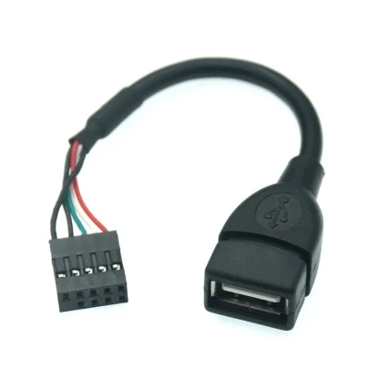 USB Motherboard Header to USB 2.0 Adapter Cable for Computer Desktop Chassis - 9-pin Internal Connection Product Image #12298 With The Dimensions of 800 Width x 800 Height Pixels. The Product Is Located In The Category Names Computer & Office → Computer Cables & Connectors