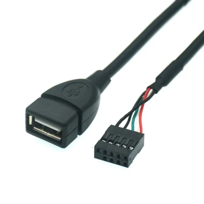USB Motherboard Header to USB 2.0 Adapter Cable for Computer Desktop Chassis - 9-pin Internal Connection Product Image #12293 With The Dimensions of 800 Width x 800 Height Pixels. The Product Is Located In The Category Names Computer & Office → Computer Cables & Connectors
