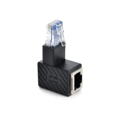 Right Angle RJ45 Male to Female Cat5/6 Ethernet LAN Extension Adapter - 90/180/270 Degree Product Image #5506 With The Dimensions of 800 Width x 800 Height Pixels. The Product Is Located In The Category Names Computer & Office → Computer Cables & Connectors