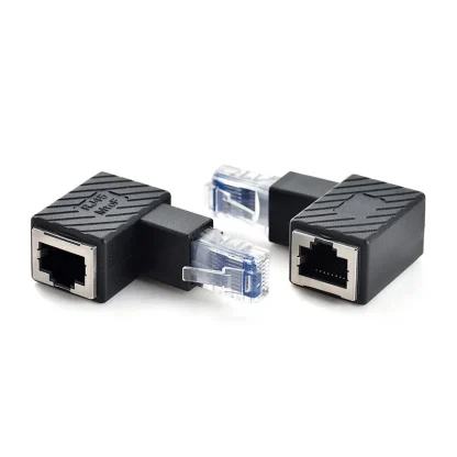 Right Angle RJ45 Male to Female Cat5/6 Ethernet LAN Extension Adapter - 90/180/270 Degree Product Image #5507 With The Dimensions of 800 Width x 800 Height Pixels. The Product Is Located In The Category Names Computer & Office → Computer Cables & Connectors