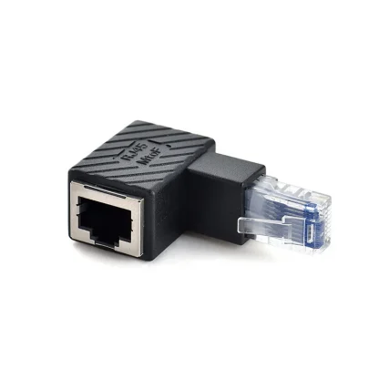 Right Angle RJ45 Male to Female Cat5/6 Ethernet LAN Extension Adapter - 90/180/270 Degree Product Image #5508 With The Dimensions of 800 Width x 800 Height Pixels. The Product Is Located In The Category Names Computer & Office → Computer Cables & Connectors