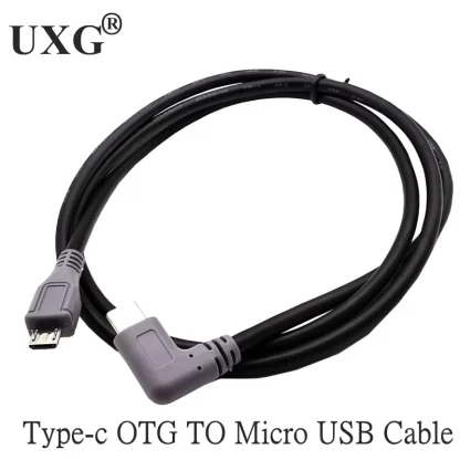 90-Degree Type C to Micro USB OTG Charger Cable for Phone - Sync and Charge Adapter for Huawei, Samsung, and More Product Image #9904 With The Dimensions of 800 Width x 800 Height Pixels. The Product Is Located In The Category Names Computer & Office → Computer Cables & Connectors