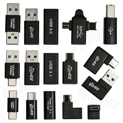 90 Degree USB-C Female to USB-A Female/B Male Adapter - OTG Type-C to USB 3.0 Converter Product Image #13621 With The Dimensions of 1001 Width x 1001 Height Pixels. The Product Is Located In The Category Names Computer & Office → Computer Cables & Connectors