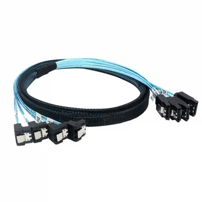 90° SATA 3.0 Mini SAS Cable - 6Gbps, 4 SATA to 4 SATA Male to Male, 7 Pin SSD Hard Disk Drive Data Cable Product Image #25089 With The Dimensions of 1001 Width x 1001 Height Pixels. The Product Is Located In The Category Names Computer & Office → Computer Cables & Connectors