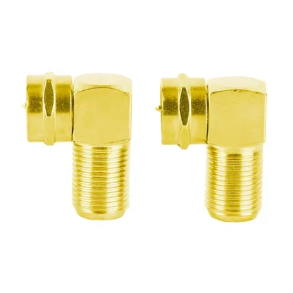 A9LC 90 Degree Coaxial Connector 2-Pack - F Type Right Angle Male to Female RF Coax Adapter for Satellite Receiver Product Image #14352 With The Dimensions of 800 Width x 800 Height Pixels. The Product Is Located In The Category Names Computer & Office → Computer Cables & Connectors