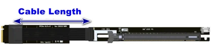 ADT PCI Express 4.0/3.0 GPU Riser Adapter - M.2 NVMe to X16 Extension Cable for AMD NVIDIA Card Mining Product Image #21756 With The Dimensions of 1685 Width x 365 Height Pixels. The Product Is Located In The Category Names Computer & Office → Computer Cables & Connectors